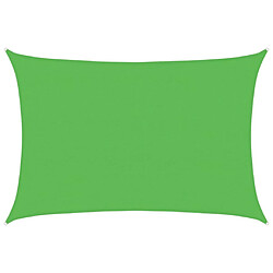 vidaXL Voile d'ombrage 160 g/m² Vert clair 4x5 m PEHD