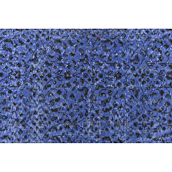 Vidal Tapis de laine 206x104 Bleu Ultra Vintage