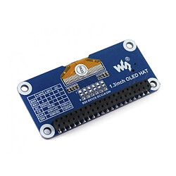 Avis Wewoo Waveshare 1,3 pouces 128x64 pixels SPI / I2C interface OLED Display HAT pour Raspberry Pi