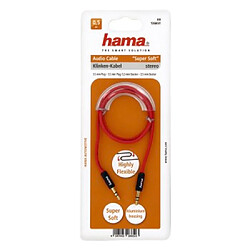 HAMA Câble audio "Super Soft", jack 3,5mm, mâle - mâle, 0,5m