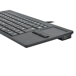 Wewoo Clavier QWERTY MC-818 82 Touches Touch-pad ultra-mince d'ordinateur filaire pas cher