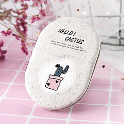 Wewoo Miroir cosmétique portable Fresh Cactus Petit rose rouge