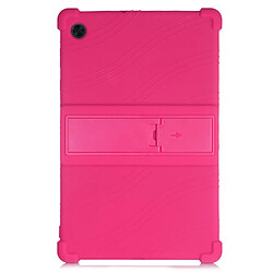 Coque en silicone airbags aux quatre coins, anti-rayures avec béquille pliable rose pour votre Samsung Galaxy Tab A8 10.5 (2021)