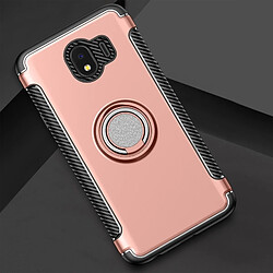 Wewoo Coque Étui de protection magnétique à 360 degrés avec bague de rotation pour Galaxy J4 2018 or rose