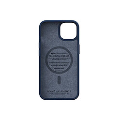 NJORD Coque pour iPhone 14 MagSafe en Cuir de Saumon Bleu pas cher