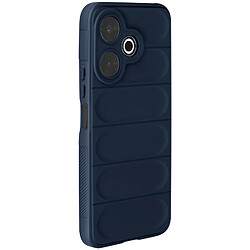 Avizar Coque pour Xiaomi Redmi 13 Antichoc Silicone Motif texturé 3D Bleu Nuit