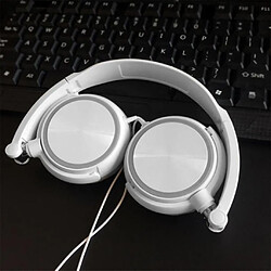 Avis S1 Portable 3.5mm Filaire Casque Stéréo Pliable Casque Blanc