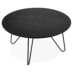 Acheter Alterego Table basse design 'PLUTO' noire style industriel