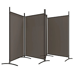 Avis vidaXL Cloison de séparation 4 panneaux Anthracite 346x180 cm Tissu