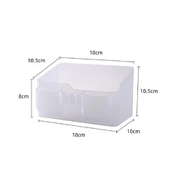 Avis Universal 4pcs plastique salle de bains nordique assistant cosmétique table bijoux conteneurs boîtes de rangement étagère étagère bureau coque(blanche)