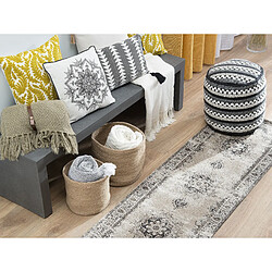 Avis Beliani Tapis beige et gris 60 x 180 cm ALMUS