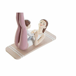 Figurine Décorative DKD Home Decor Rose Résine Yoga (15,5 x 6,5 x 17 cm)