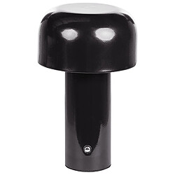 Beliani Lampe à poser sans fil en métal noir BESOS