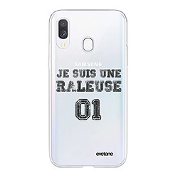 Coque Samsung Galaxy A40 souple transparente Râleuse Motif Ecriture Tendance Evetane.