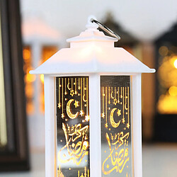 Acheter Ramadan Eid Al-Fitr Décoration Crescent Moon Star Lantern LED Lumières Blanc S