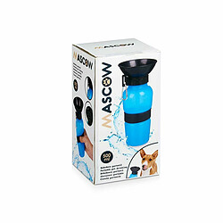 Mascow Bouteille Abreuvoir pour Chiens Bleu Noir Métal Plastique 500 ml - Reconditionné