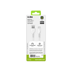 SBS Câble USB 2.0 Type-C 1.5m Blanc