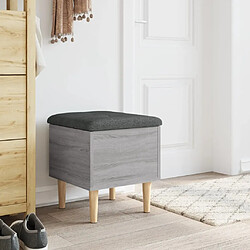 Avis Maison Chic Banc de rangement | Meuble de rangement d'Entrée | Coffres d'Intérieur sonoma gris 42x42x46 cm bois d'ingénierie -MN85019