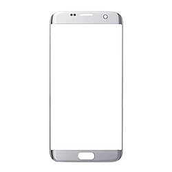 Wewoo Vitre argent pour Samsung Galaxy S7 Edge / G935 écran avant verre extérieur pièce détachée