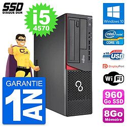 PC Fujitsu Esprimo E720 E85+ DT Intel i5-4570 RAM 8Go SSD 960Go Windows 10 Wifi - Occasion