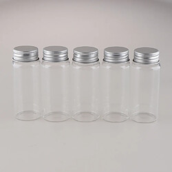 5pcs Bouteilles De Maquillage En Verre Rechargeables Contenants De Stockage De Pilules Cosmétiques 70 Ml