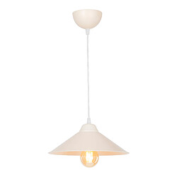 Helloshop26 Lustre lampe lumière suspendu suspension hereford en plastique hauteur 48 cm E27 blanc / crème 03_0007497