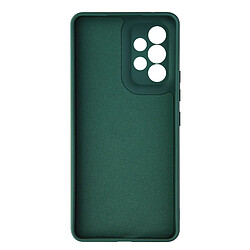 Avizar Coque Silicone Samsung A53 5G Soft touch avec Bague Support vert