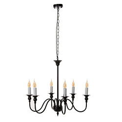 BigBuy Home Suspension Blanc Noir Fer 40 W 220 V 65 x 65 x 49,5 cm