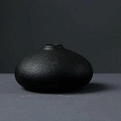 Noir en céramique vase moderne vase en céramique poterie