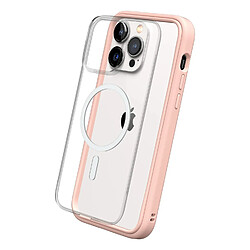 RhinoShield Coque modulaire Mod NX Compatible avec MagSafe pour [iPhone 14 Pro Max] Force magnétique supérieure, Personnalisable. Absorbe Les impacts des Chutes de 3.5 mètres - Rose Poudré