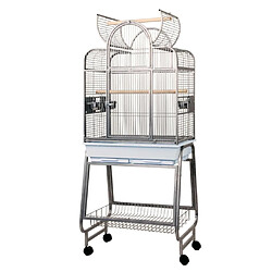 Strong Cage pour perroquets Villa Bianca Gris 67,7 x 51,5 x 154 cm