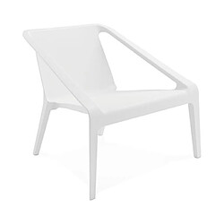 Mes Fauteuil de jardin 69,5x74x66,5 cm blanc