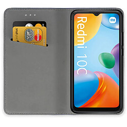 Avis Htdmobiles Housse pour Xiaomi Redmi 10C / Poco C40 - etui coque pochette portefeuille + film ecran - NOIR MAGNET