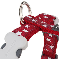 Harnais pour Chien Red Dingo Style Rouge Étoile 25-39 cm