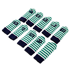 10 pièces tricoté couverture de tête de fer de golf set club putter couvre-chefs vert pas cher