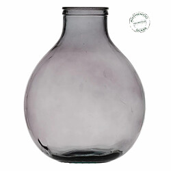 BigBuy Home Vase Gris verre recyclé 37 x 37 x 46 cm