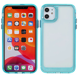 Coque en TPU + acrylique transparent, hybride bleu pour votre Apple iPhone 11 6.1 pouces