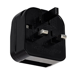 Ledkia Adaptateur Prise Type C Tête Plate avec Câble Droit à Prise Type G (UK) Noir