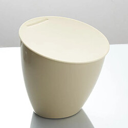 Avis Universal Poubelles, mini-poubelles, paniers à ordures de bureau, couvercles à ordures de cuisine, poubelles de bureau, boîtes de rangement.(Beige)