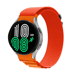 Avizar Bracelet pour Galaxy Watch 5 / 5 Pro / 4 Nylon Ajustable Boucle Alpine orange