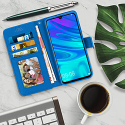 Avis Avizar Housse Huawei P Smart 2020 / 2019 / Honor 10 Lite Porte carte Support Vidéo Bleu