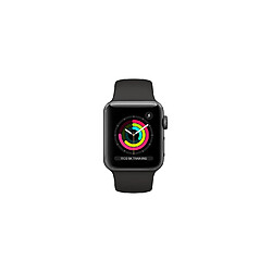 AppleWatch Series 3 - GPS - Gris Sidéral Bracelet Sport Noir - 42mm - - Apple - Reconditionné