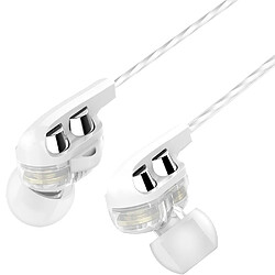 Avis Muvit Kit Piéton M1i+ Premium Jack 3.5mm Double Haut-parleur avec Micro Blanc