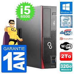 PC Fujitsu Esprimo D556 DT Intel i5-6500 RAM 32Go Disque Dur 2To Windows 10 Wifi - Occasion