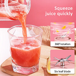 Universal Smoothies, tasses, mélangeurs portables, cuisines électriques, machines de transformation des aliments, mini-presseurs de fruits, presse-agrumes.(Rose)