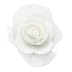 Avis 100 pcs mousse artificielle rose tête fleurs mariage bricolage artisanal décor blanc