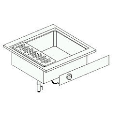 Cuiseur à Pâtes Electrique Encastrable - 28 L - Combisteel