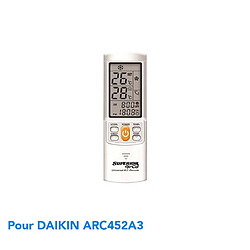 Superior Télécommande de remplacement climatisation pour DAIKIN ARC452A3