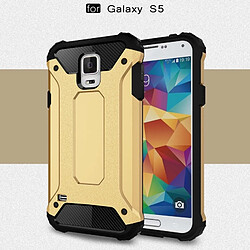 Wewoo Coque renforcée or pour Samsung Galaxy S5 / G900 Armure Tough TPU + PC Combinaison