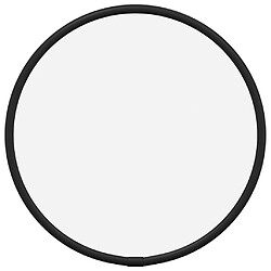 vidaXL Miroir mural Noir Ø 20 cm Rond